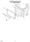 FREEZER DOOR Diagram and Parts List for 4YET18TKDN01  Whirlpool Refrigerator