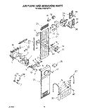 AIR FLOW AND RESERVOIR Diagram and Parts List for 4KSRF36DTX1  KitchenAid Refrigerator