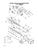 MOTOR AND ICE CONTAINER Diagram and Parts List for 3XARG484WP02  Whirlpool Refrigerator
