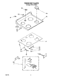 Part Location Diagram of 3148048 Whirlpool Support, Cooktop