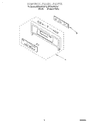 CONTROL PANEL Diagram and Parts List for RBD305PDQ10  Whirlpool Wall Oven