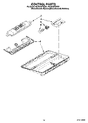 CONTROL PARTS Diagram and Parts List for KSCS25MTMK01  KitchenAid Refrigerator