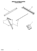 INSTALLATION PARTS Diagram and Parts List for ACM184XR1  Whirlpool Air Conditioner