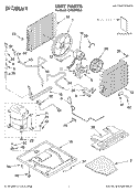 UNIT, LITERATURE Diagram and Parts List for CAR30WCL0  Crosley Air Conditioner