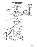 MACHINE BASE Diagram and Parts List for LA5550XTG0  Whirlpool Washer