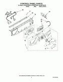 CONTROL PANEL PARTS Diagram and Parts List for WFW9470WW00  Whirlpool Washer