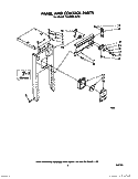 PANEL AND CONTROL Diagram and Parts List for TU8000XLP0  Whirlpool Trash Compactor