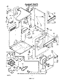 SECTION Diagram and Parts List for LE4935XMW0  Whirlpool Dryer