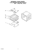 INTERNAL OVEN Diagram and Parts List for RBS275PDT13  Whirlpool Wall Oven