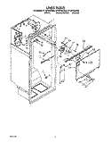 LINER Diagram and Parts List for ET18PKXZW00  Whirlpool Refrigerator