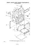 LIGHT, HINGE AND STIRRER Diagram and Parts List for RHM975PW1  Whirlpool Range