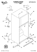 CABINET, LITERATURE Diagram and Parts List for ET9LFKXKQ01  Whirlpool Refrigerator