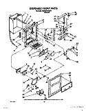DISPENSER FRONT Diagram and Parts List for 8ED25DQXXN00  Whirlpool Refrigerator