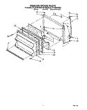 FREEZER DOOR Diagram and Parts List for RT16DKYXW00  Roper Refrigerator