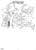 SECTION Diagram and Parts List for LER4624BW1  Whirlpool Dryer