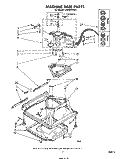MACHINE BASE Diagram and Parts List for LA6500XPW4  Whirlpool Washer