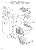 FREEZER LINER Diagram and Parts List for KSRS25FGWH01  KitchenAid Refrigerator