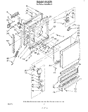 DOOR Diagram and Parts List for SHU70050  Whirlpool Dishwasher