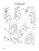 BULKHEAD Diagram and Parts List for KGYS750JQ1  KitchenAid Dryer