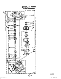 GEARCASE Diagram and Parts List for KAWE860WAL0  KitchenAid Washer