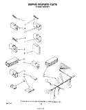 WIRING HARNESS Diagram and Parts List for DU3040XP1  Whirlpool Dishwasher