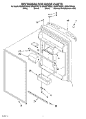 REFRIGERATOR DOOR Diagram and Parts List for GR2SHTXKL02  Whirlpool Refrigerator