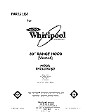 SECTION Diagram and Parts List for RH2330XLW0  Whirlpool Range Hood