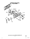 CONTROL PANEL Diagram and Parts List for RF310PXXW0  Whirlpool Range