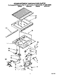 COMPARTMENT SEPARATOR Diagram and Parts List for ET18NKXAN00  Whirlpool Refrigerator