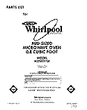SECTION Diagram and Parts List for MT2080XYQ0  Whirlpool Microwave
