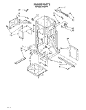 FRAME Diagram and Parts List for NC800EV1  Whirlpool Trash Compactor