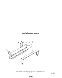 BACKGUARD Diagram and Parts List for SF0140SRW0  Whirlpool Range