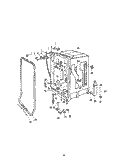 MOTOR, HEATER AND SPRAY ARM Diagram and Parts List for 8518L30  Roper Dishwasher