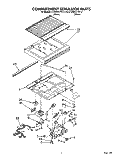 COMPARTMENT SEPARATOR Diagram and Parts List for ET20RKYYW10  Whirlpool Refrigerator