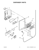 Part Location Diagram of W10457583 Whirlpool TRIM-DISPR
