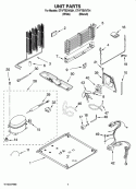 UNIT PARTS Diagram and Parts List for ET1FTEXVQ01  Whirlpool Refrigerator