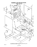 CABINET AND MOTOR Diagram and Parts List for LG2001XSW0  Whirlpool Dryer