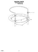HEATER PARTS Diagram and Parts List for KUDK01ILBS3  KitchenAid Dishwasher
