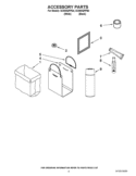 ACCESSORY PARTS Diagram and Parts List for GC900QPPQ4  Whirlpool Trash Compactor