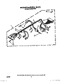 WIRING HARNESS Diagram and Parts List for KAWE564WAL1  KitchenAid Washer