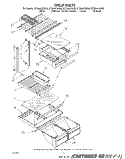 SHELF Diagram and Parts List for ET20AKXSW05  Whirlpool Refrigerator