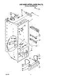 REFRIGERATOR LINER Diagram and Parts List for 3ED22RQXXW00  Whirlpool Refrigerator