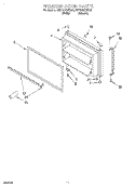 FREEZER DOOR, LIT/OPTIONAL Diagram and Parts List for 8ET19DKXFW01  Whirlpool Refrigerator