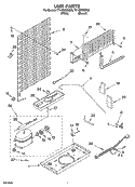 UNIT PARTS Diagram and Parts List for TT14DKXST00  Estate Refrigerator