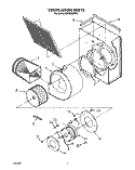 VENTILATION Diagram and Parts List for SC8900EXW0  Whirlpool Cooktop