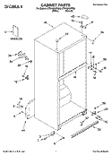 CABINET PARTS Diagram and Parts List for CT21GKXPQ02  Crosley Refrigerator