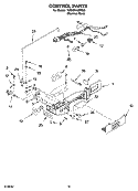 CONTROL PARTS Diagram and Parts List for 7GS2SHAXMS00  Whirlpool Refrigerator