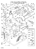 TOP AND CONSOLE Diagram and Parts List for CGE2991AN3  Whirlpool Dryer