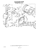 BULKHEAD Diagram and Parts List for LG3001XMW2  Whirlpool Dryer