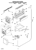 ICEMAKER PARTS, PARTS NOT ILLUSTRATED Diagram and Parts List for ED5LHAXMB00  Whirlpool Refrigerator